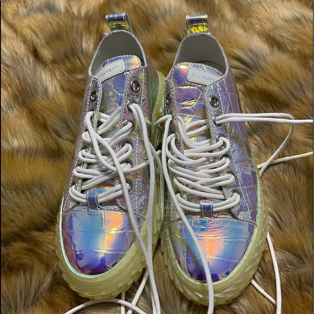 giuseppe zanotti sneakers Metallic